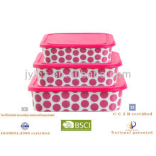 ceramic food storage container with silicone lid